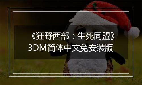 《狂野西部：生死同盟》3DM简体中文免安装版
