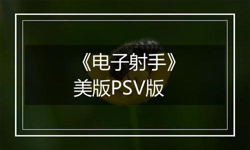 《电子射手》美版PSV版