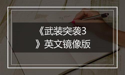 《武装突袭3》英文镜像版