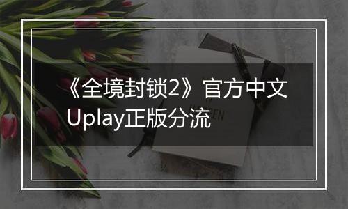 《全境封锁2》官方中文 Uplay正版分流