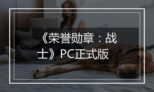 《荣誉勋章：战士》PC正式版