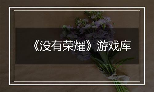 《没有荣耀》游戏库