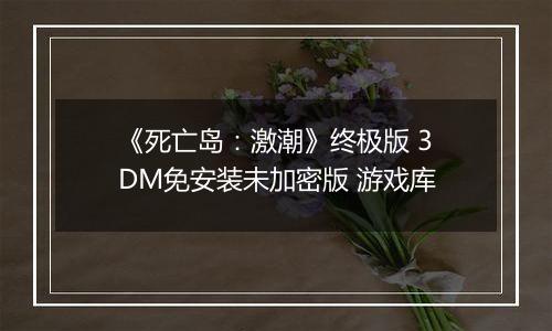 《死亡岛：激潮》终极版 3DM免安装未加密版 游戏库