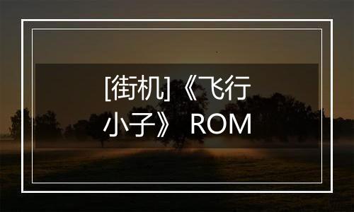 [街机]《飞行小子》 ROM