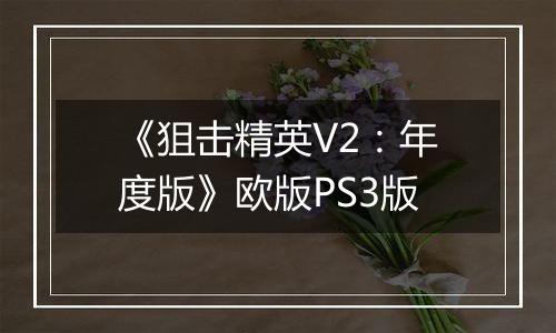 《狙击精英V2：年度版》欧版PS3版