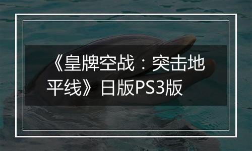 《皇牌空战：突击地平线》日版PS3版