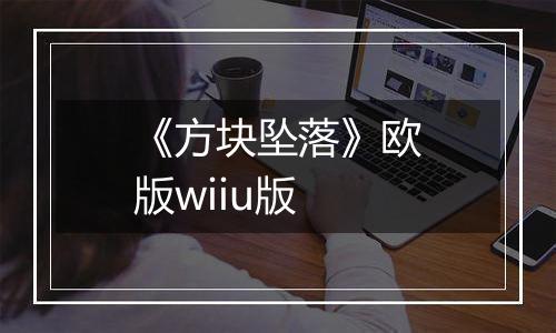 《方块坠落》欧版wiiu版