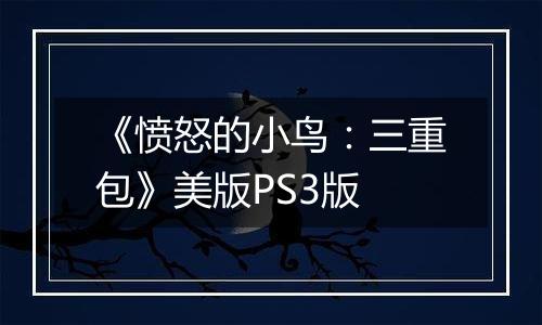 《愤怒的小鸟：三重包》美版PS3版