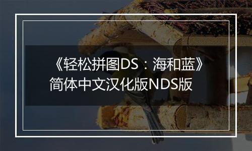 《轻松拼图DS：海和蓝》简体中文汉化版NDS版