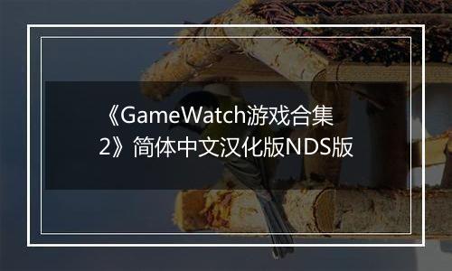 《GameWatch游戏合集2》简体中文汉化版NDS版