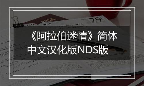《阿拉伯迷情》简体中文汉化版NDS版