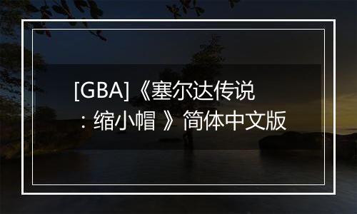 [GBA]《塞尔达传说：缩小帽 》简体中文版