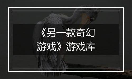《另一款奇幻游戏》游戏库