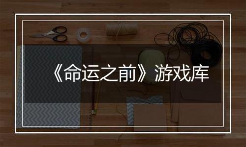 《命运之前》游戏库