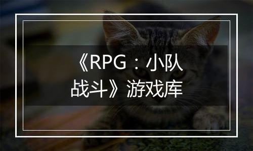 《RPG：小队战斗》游戏库