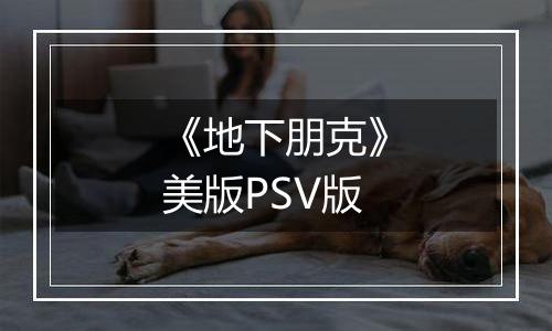 《地下朋克》美版PSV版