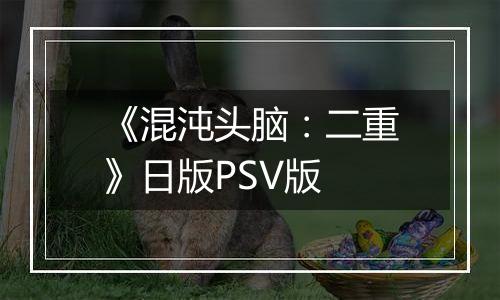 《混沌头脑：二重》日版PSV版