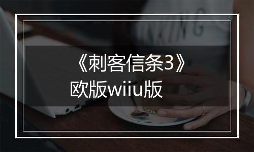 《刺客信条3》欧版wiiu版