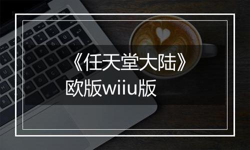 《任天堂大陆》欧版wiiu版