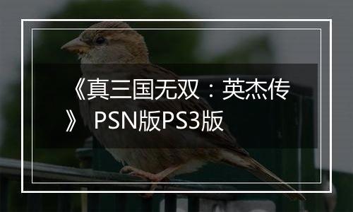 《真三国无双：英杰传》 PSN版PS3版