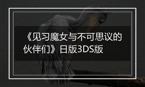 《见习魔女与不可思议的伙伴们》日版3DS版