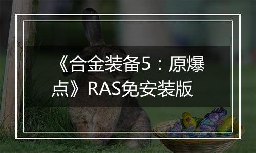 《合金装备5：原爆点》RAS免安装版