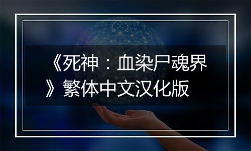 《死神：血染尸魂界》繁体中文汉化版