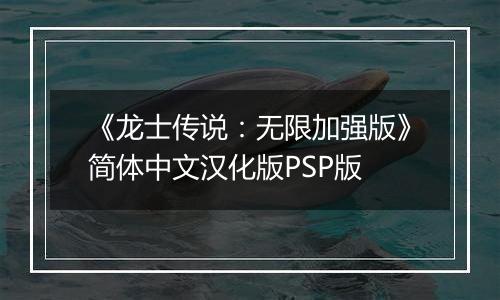 《龙士传说：无限加强版》简体中文汉化版PSP版