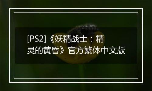 [PS2]《妖精战士：精灵的黄昏》官方繁体中文版