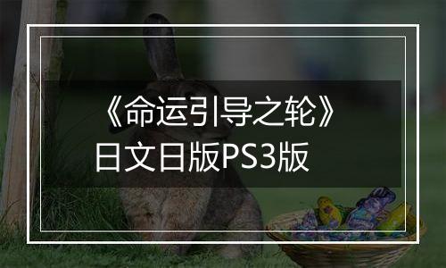 《命运引导之轮》 日文日版PS3版