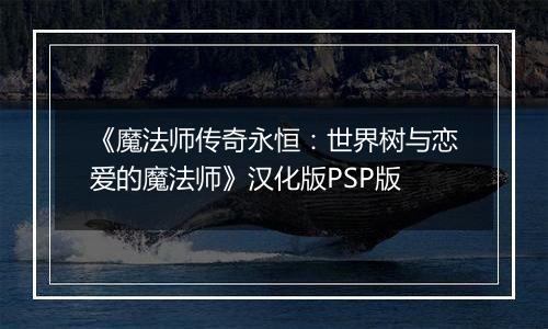 《魔法师传奇永恒:世界树与恋爱的魔法师》汉化版PSP版