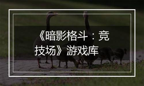 《暗影格斗:竞技场》游戏库