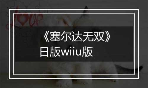 《塞尔达无双》日版wiiu版