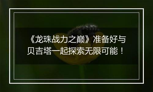《龙珠战力之巅》准备好与贝吉塔一起探索无限可能！