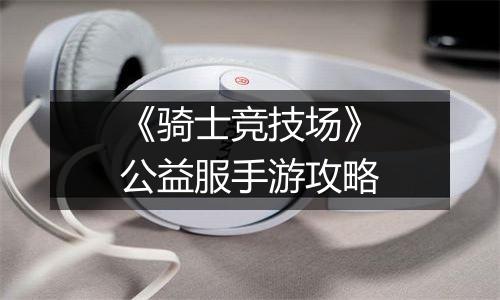 《骑士竞技场》公益服手游攻略