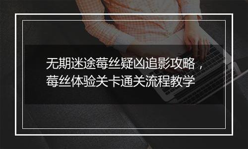 无期迷途莓丝疑凶追影攻略，莓丝体验关卡通关流程教学