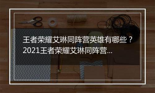 王者荣耀艾琳同阵营英雄有哪些？2021王者荣耀艾琳同阵营英雄介绍