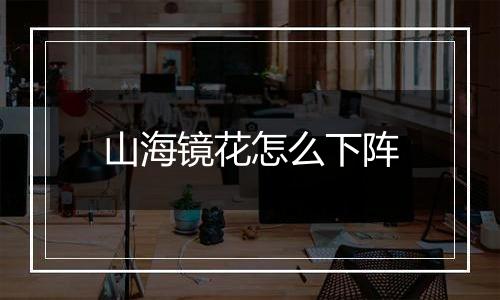 山海镜花怎么下阵