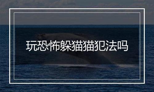 玩恐怖躲猫猫犯法吗