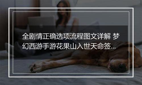 全剧情正确选项流程图文详解 梦幻西游手游花果山入世天命签通关攻略