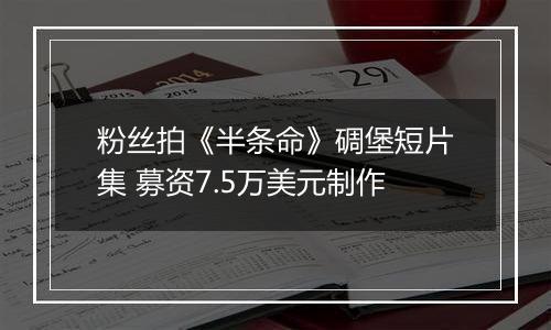 粉丝拍《半条命》碉堡短片集 募资7.5万美元制作