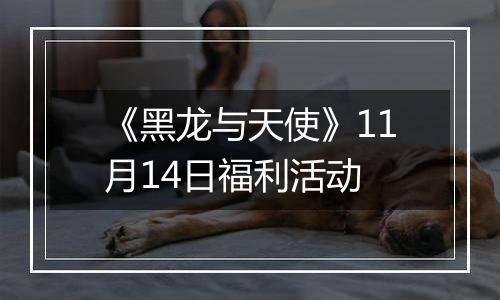 《黑龙与天使》11月14日福利活动