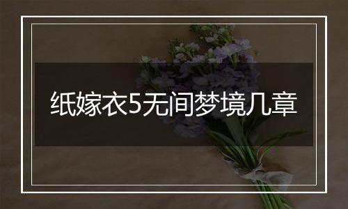 纸嫁衣5无间梦境几章