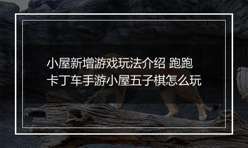 小屋新增游戏玩法介绍 跑跑卡丁车手游小屋五子棋怎么玩