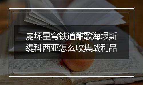 崩坏星穹铁道酣歌海垠斯缇科西亚怎么收集战利品