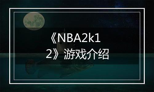 《NBA2k12》游戏介绍