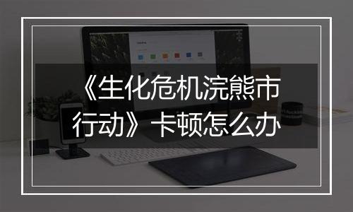 《生化危机浣熊市行动》卡顿怎么办