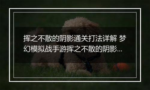 挥之不散的阴影通关打法详解 梦幻模拟战手游挥之不散的阴影怎么打