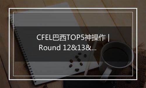CFEL巴西TOP5神操作 | Round 12&13&14