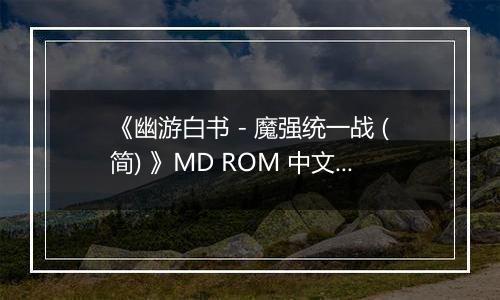 《幽游白书 - 魔强统一战 (简) 》MD ROM 中文版